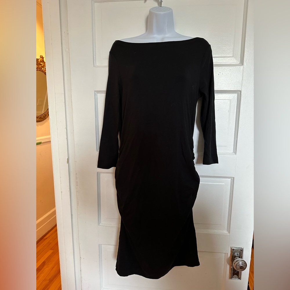 Gap Maternity ruched midi dress size M